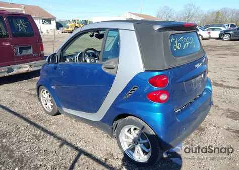 2008 Smart Fortwo Passion из США, поврежденный, VIN WMEEK31X98K167147